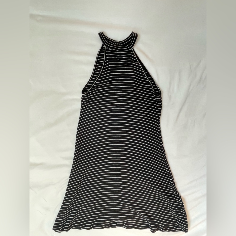 Stripped Black and White Dress